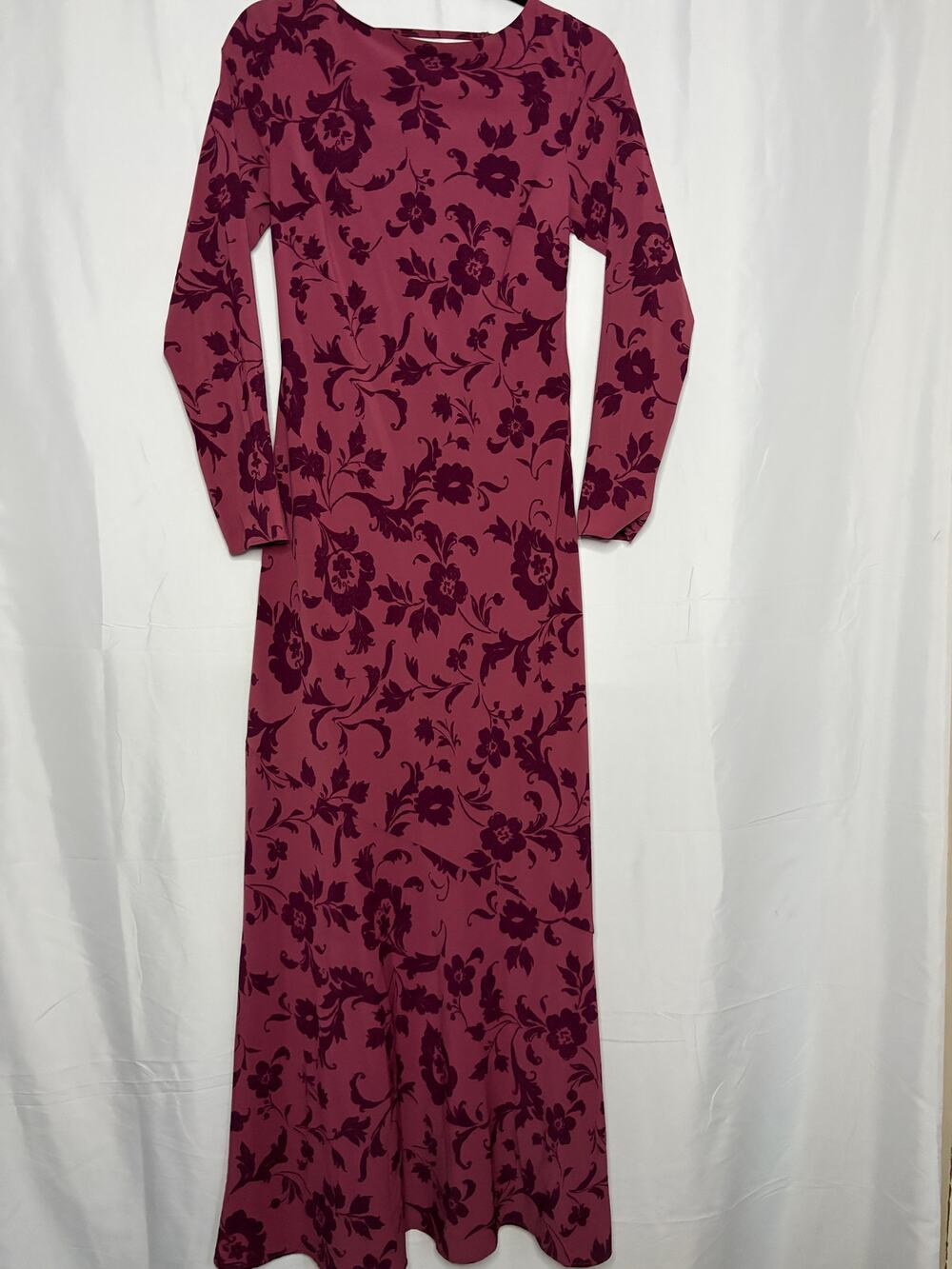 Abercrombie & Fitch Maxi Dress Mauve Pink Floral Women's Sz SP
